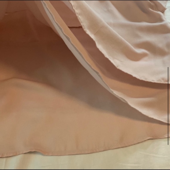 Metaphor Chiffon Blush Pink Layered Blouse XL - Picture 4 of 7